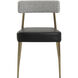 Ashwin Bravo Black / Helios Check Black Stackable Dining Chair